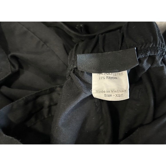 3 pairs Greys Anatomy Black Scrub Women XST Polyester Rayon Drawstring Waist - Picture 3 of 10